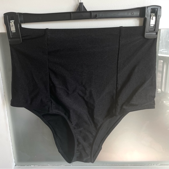 American Apparel SWIM Black High-Waisted Bikini Bottom - Picture 6 of 7